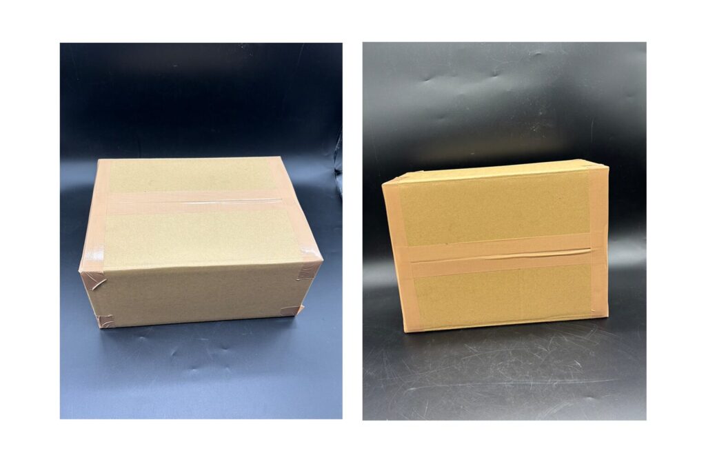 鉢の梱包、最終発送前写真。